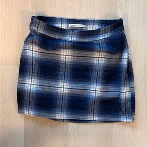 Amanda & Chelsea Navy Plaid Mini Skirt